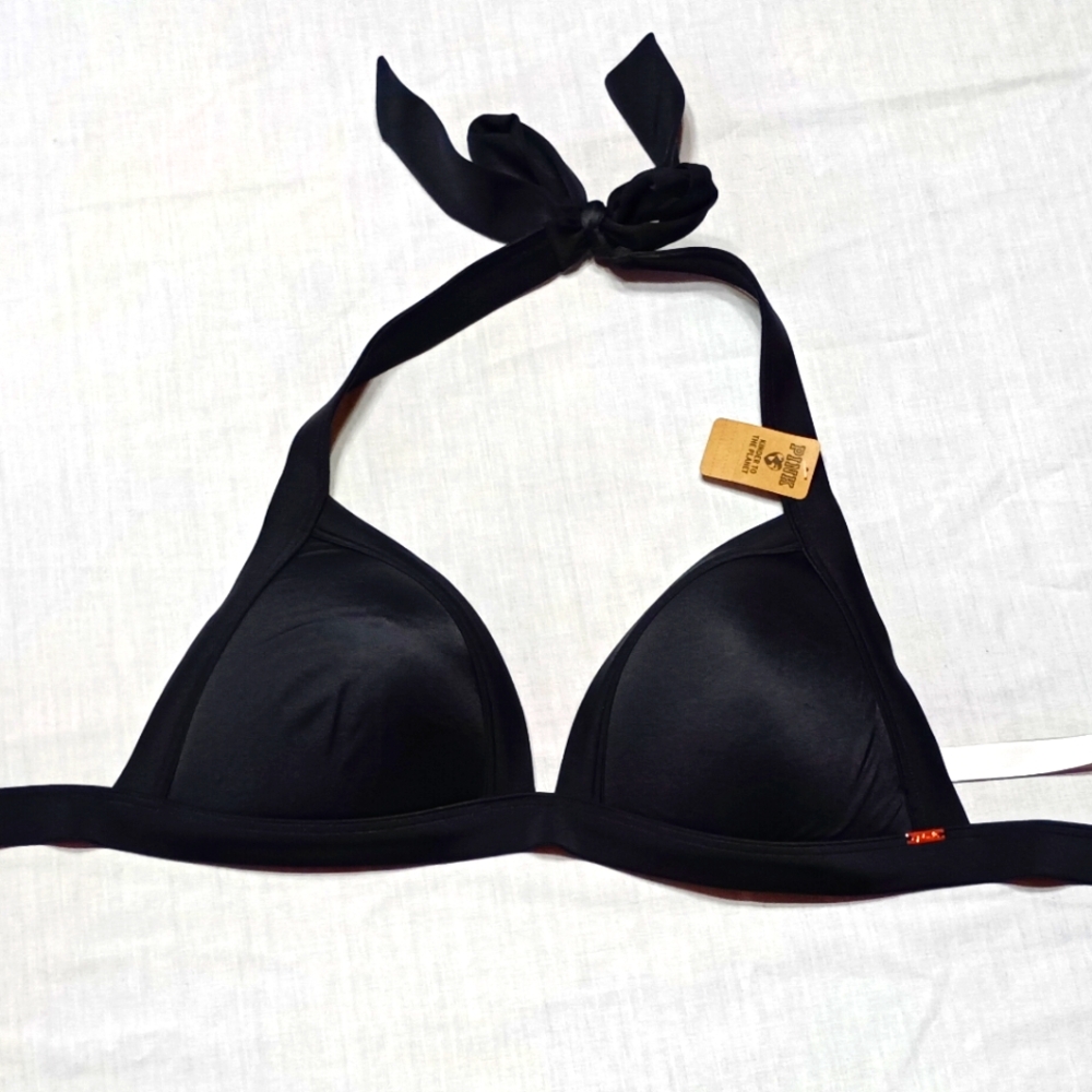 NWT VS PINK Black PushUp Bikini Top